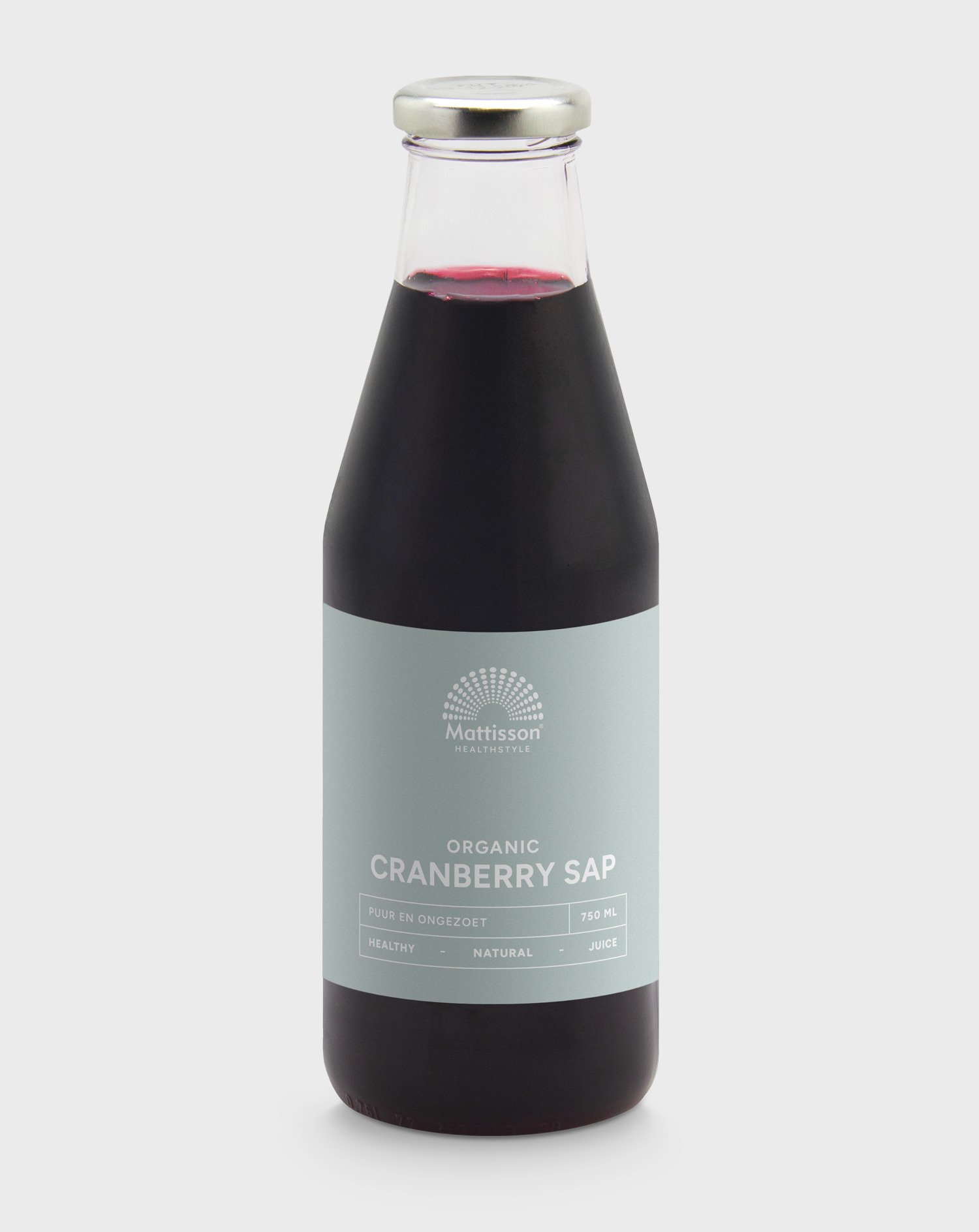Biologische Cranberry Sap - Ongezoet - 750 ml