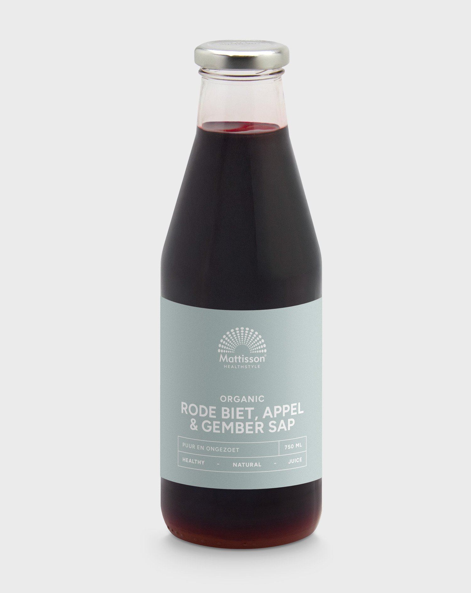 Biologische Rode Biet - Appel - Gember sap - 750 ml