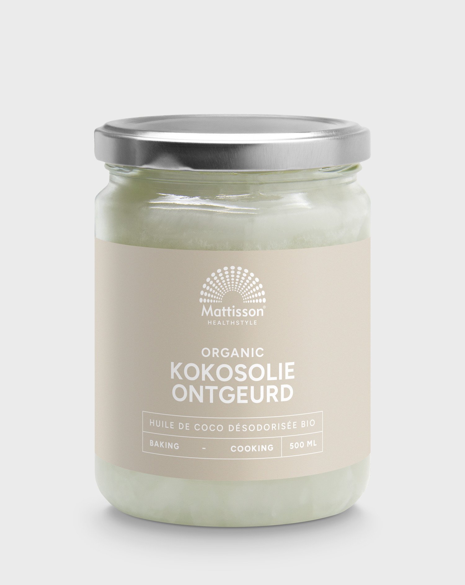 Biologische Kokosolie - Ontgeurd - 500 ml