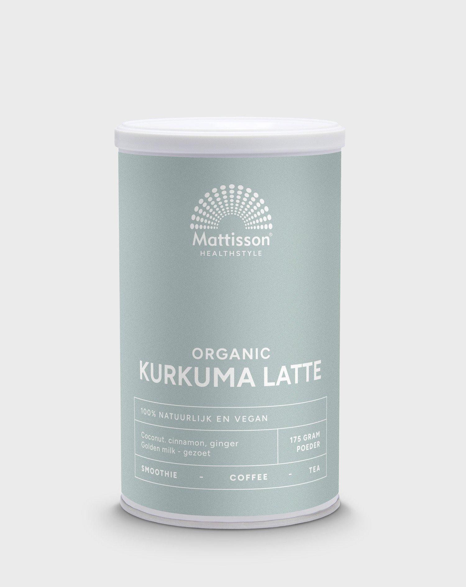 Biologische Kurkuma Latte - Gezoet - 175 g