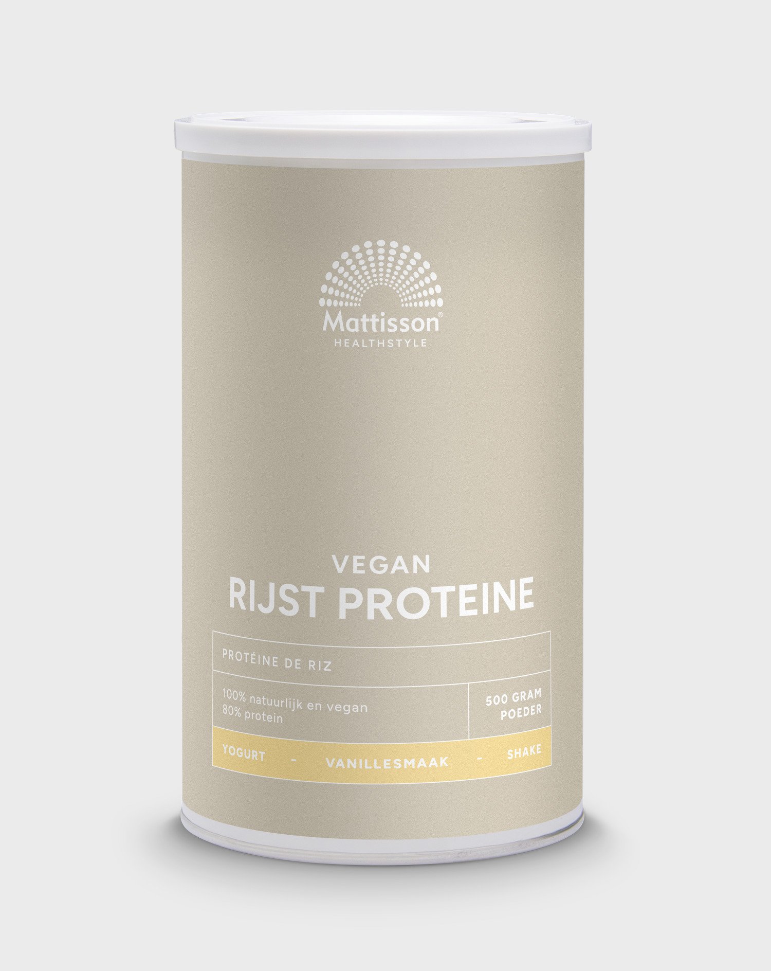 Rijst Proteïne poeder 80% - Vanille -  500 g